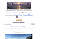 Desktop Screenshot of dailyencouragement.net